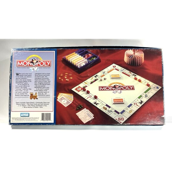 Monopoly Deluxe Edition 1995 Parker Brothers Vintage Board Game - Picture 2 of 14